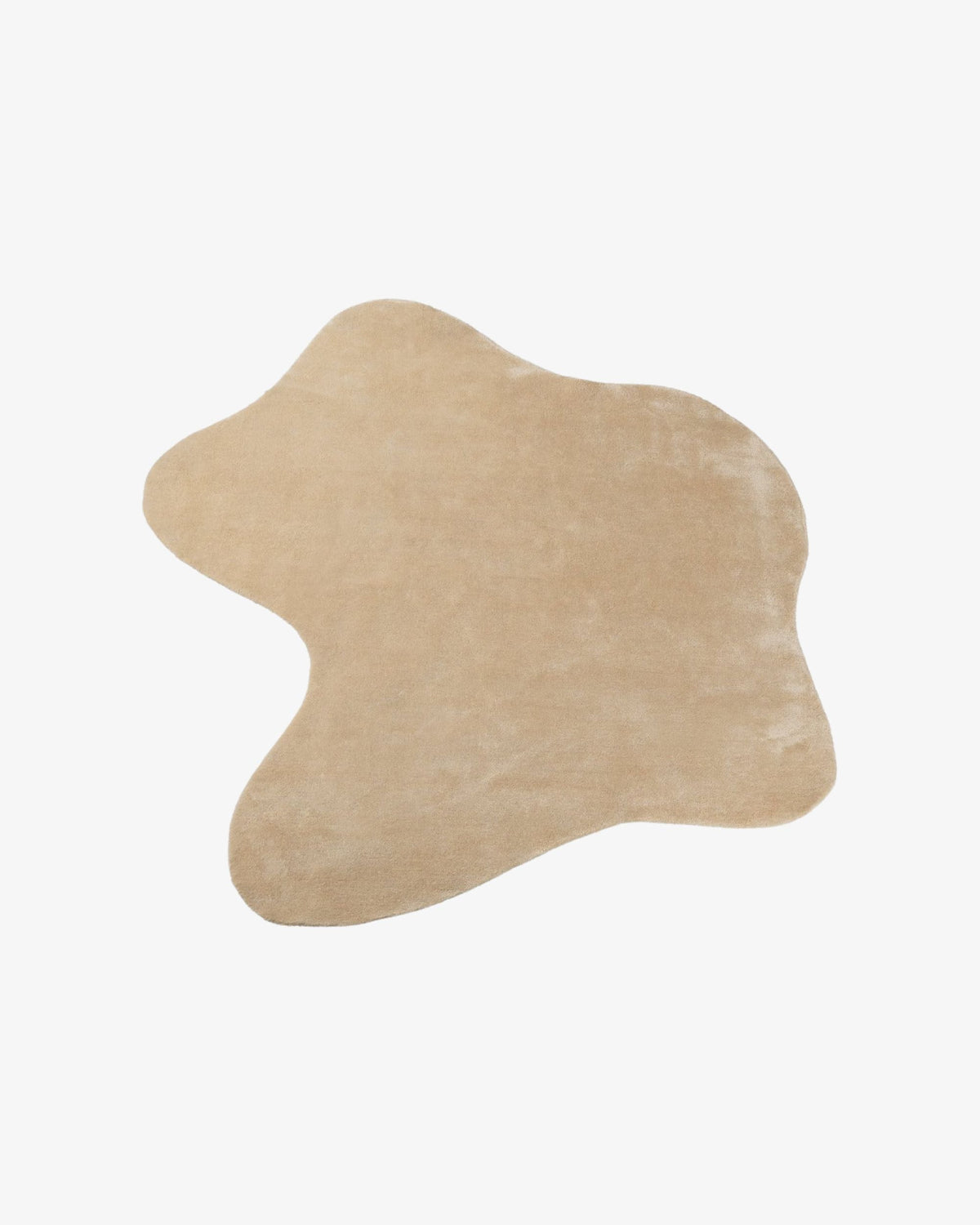 Abstract Silk Rug in light gold, swatch
