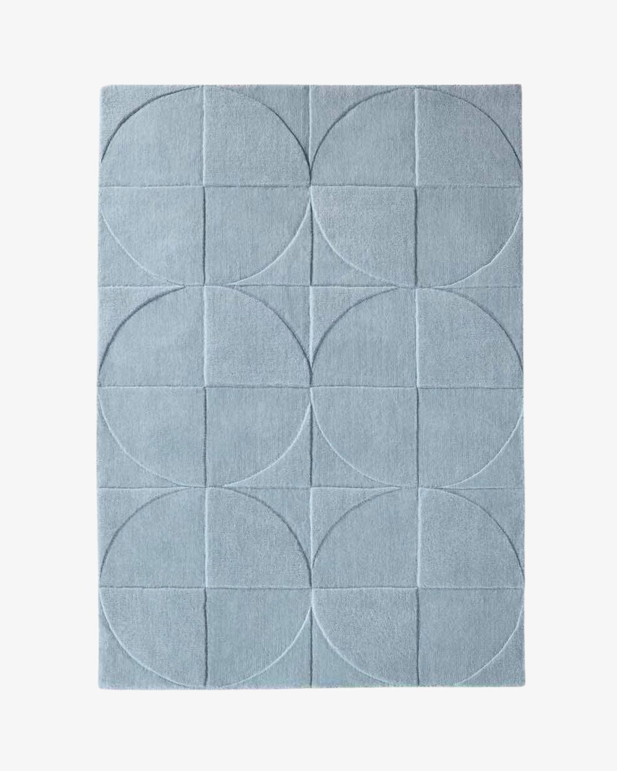 Round Square Rug / Steel Blue