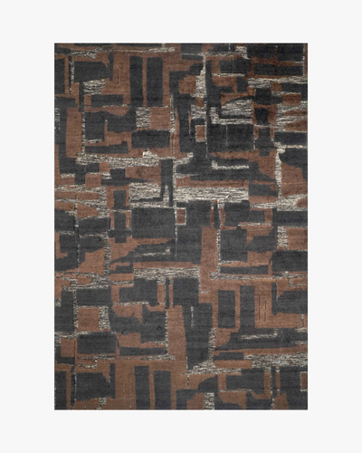 Stratum Knotted Rug / Cinder / Swatch