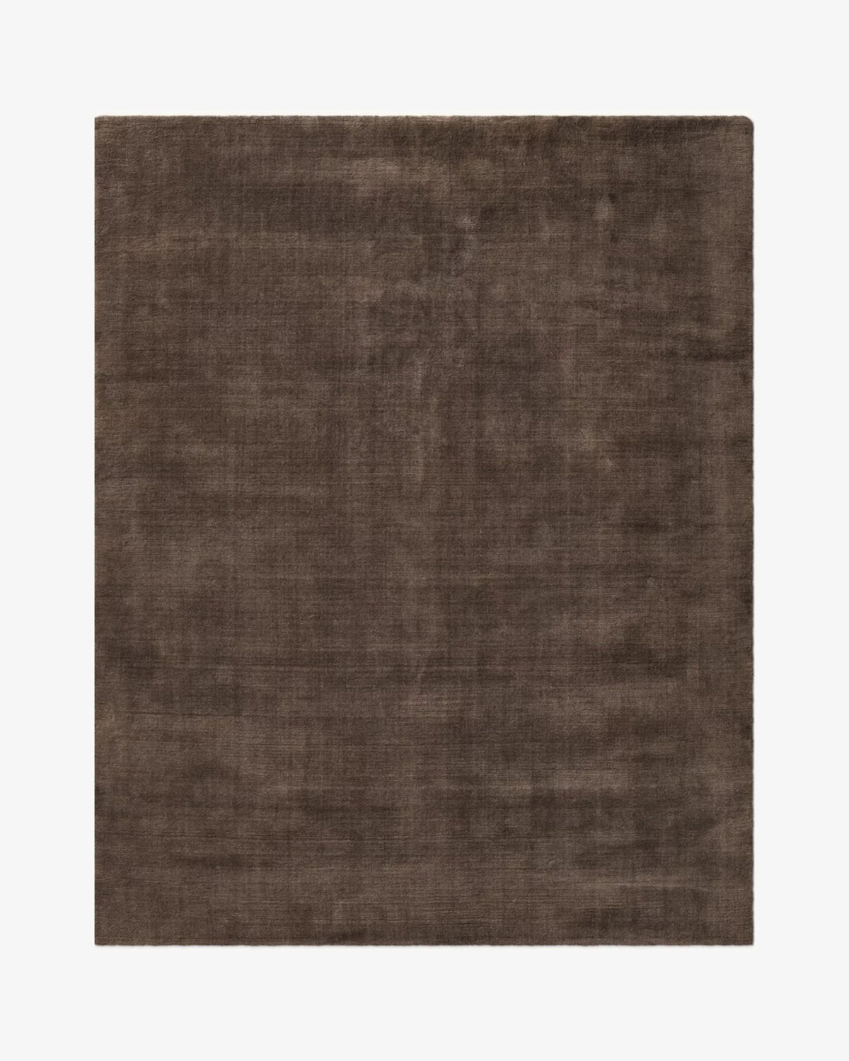 Plush Wool Rug in chocolate, swatch