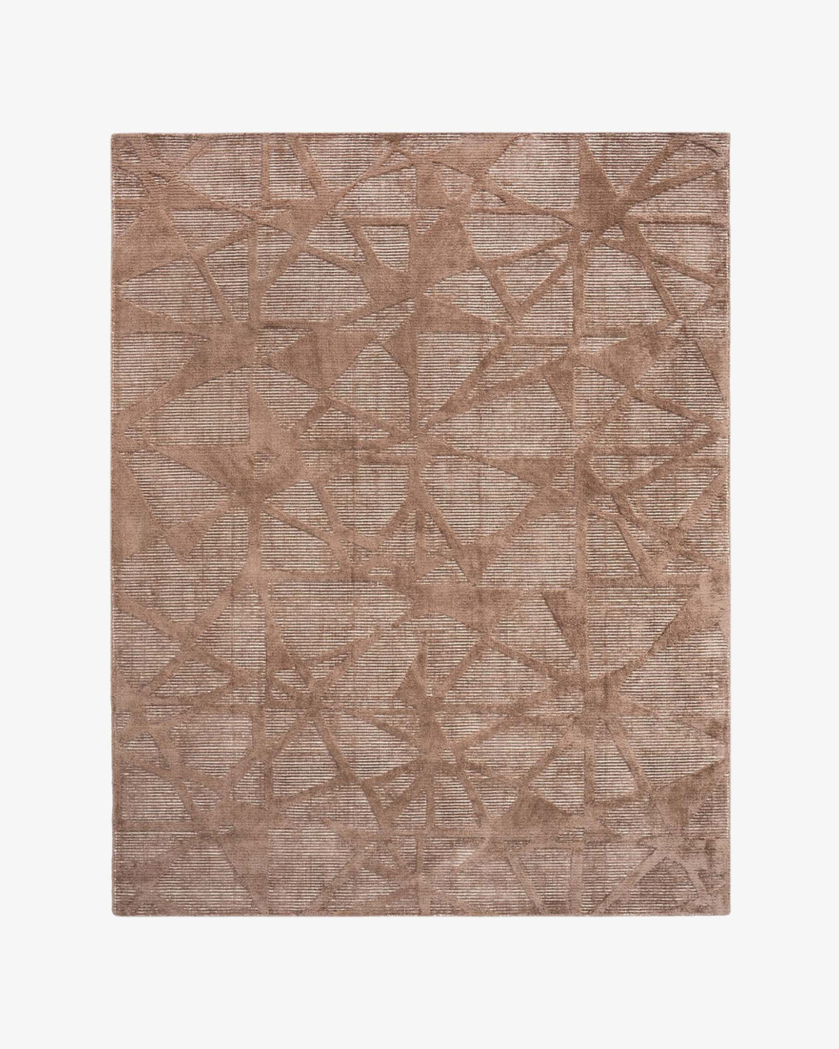 Sepia Wool & Silk Rug