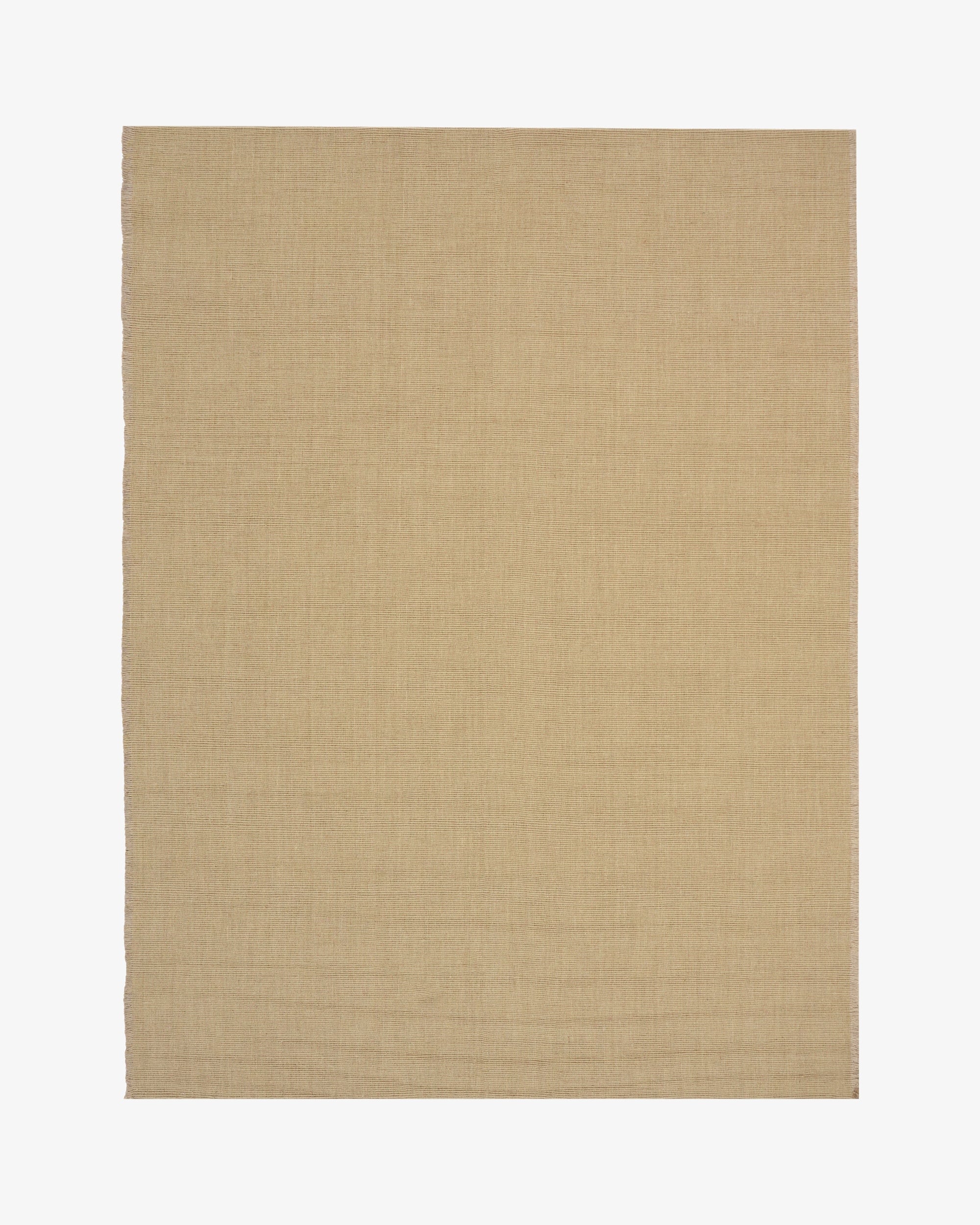 Cabra Wool & Jute Rug / Sand, handwoven in New Zealand wool and jute, handwoven in Bhadohi by Rugberry