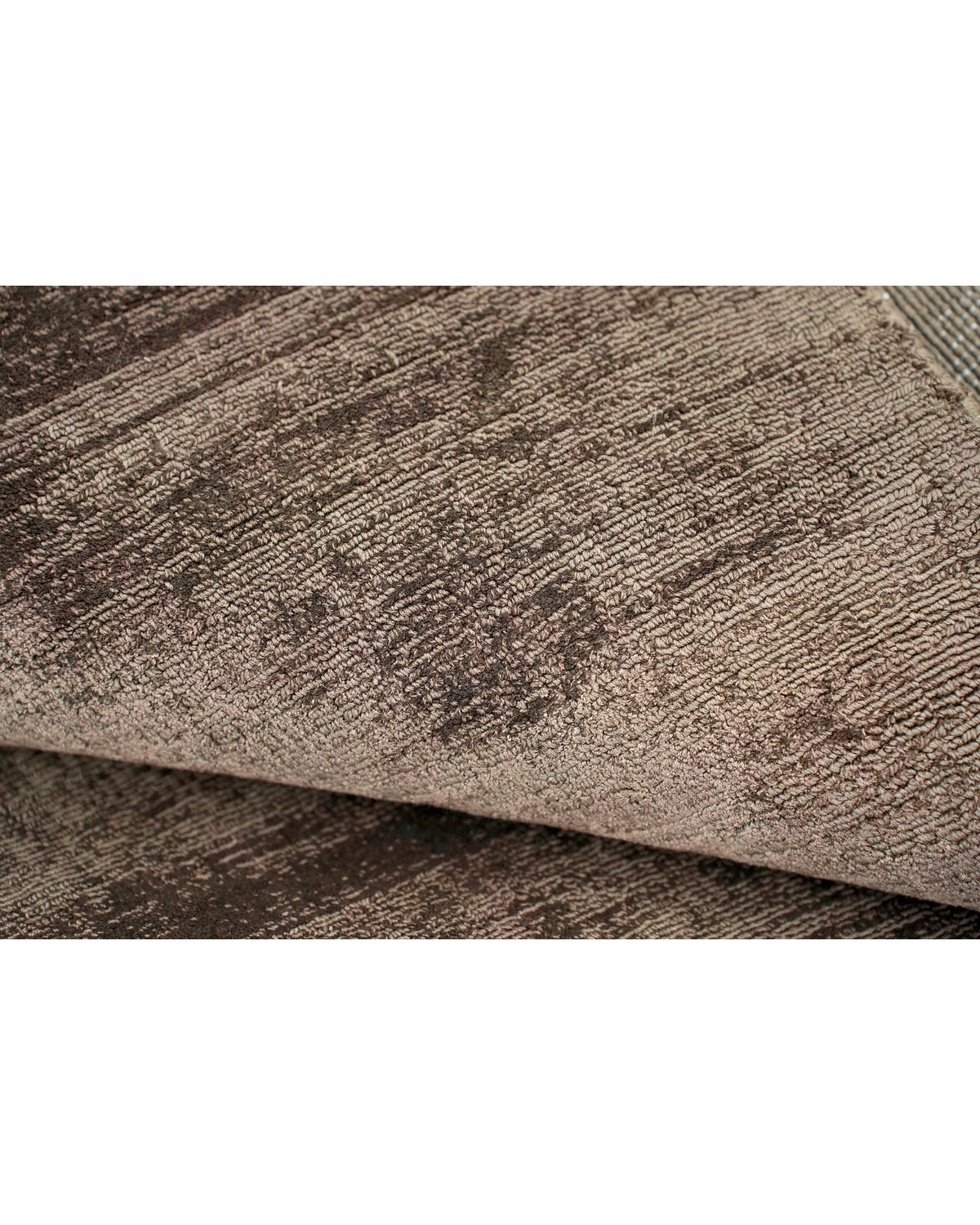 Nuva Silk Rug / Chocolate by Rugberry, handloom silk, view 2