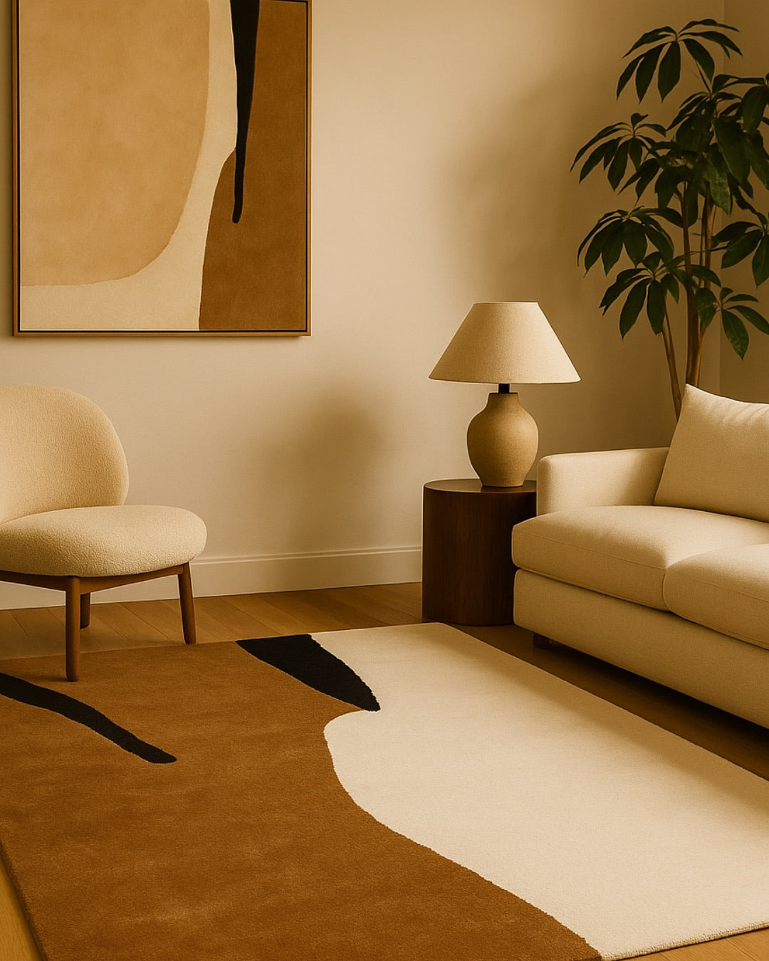 Bias Wool Rug