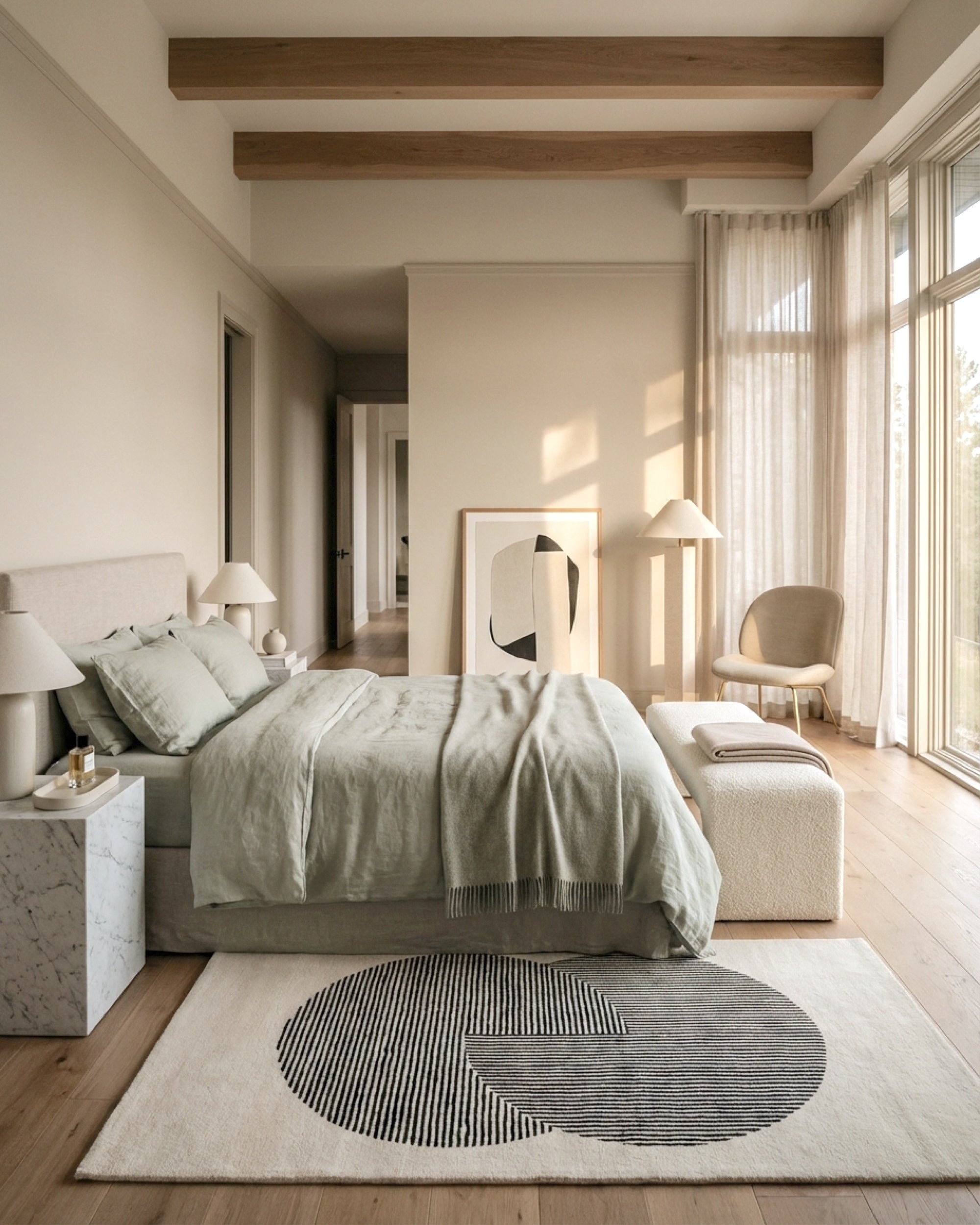 Clique Wool Rug / Bone White