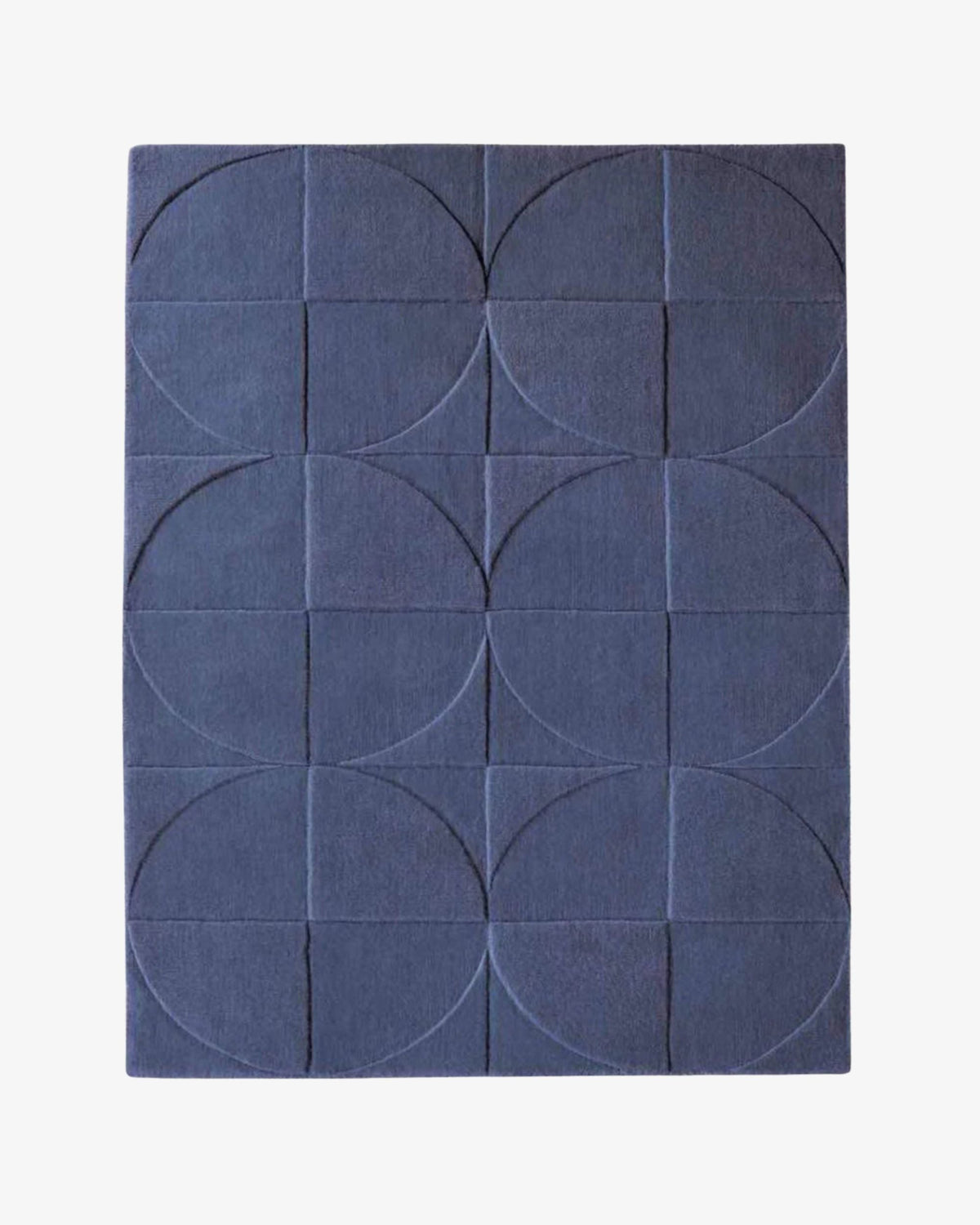 Round Square Rug in navy, swatch