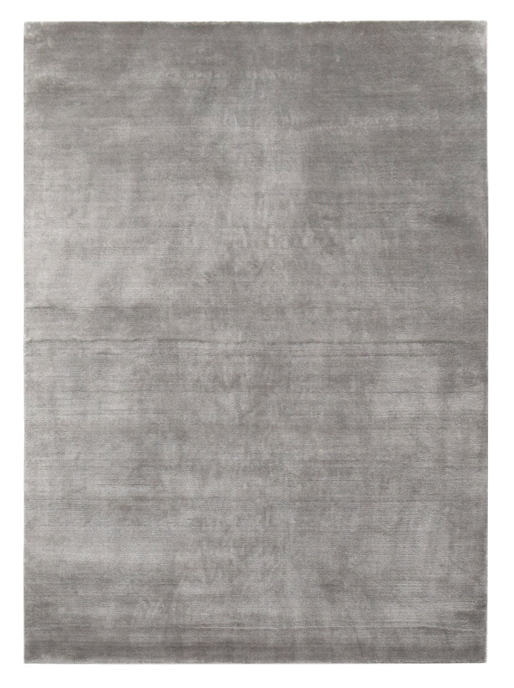 Solid Silk Rug / Gray