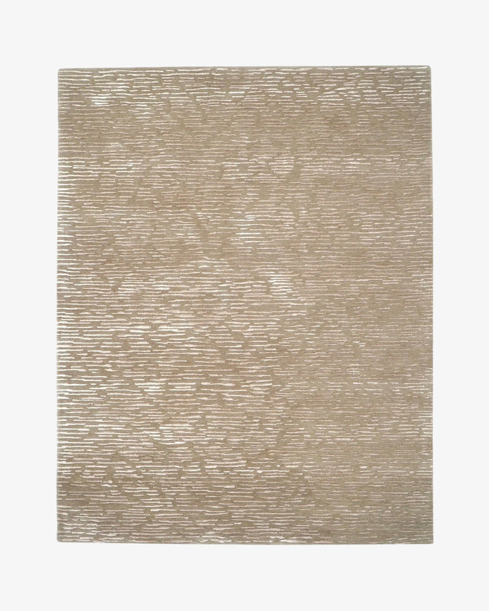 Cabella Wool & Silk Rug / Latte, handmade by Rugberry, made to your measure