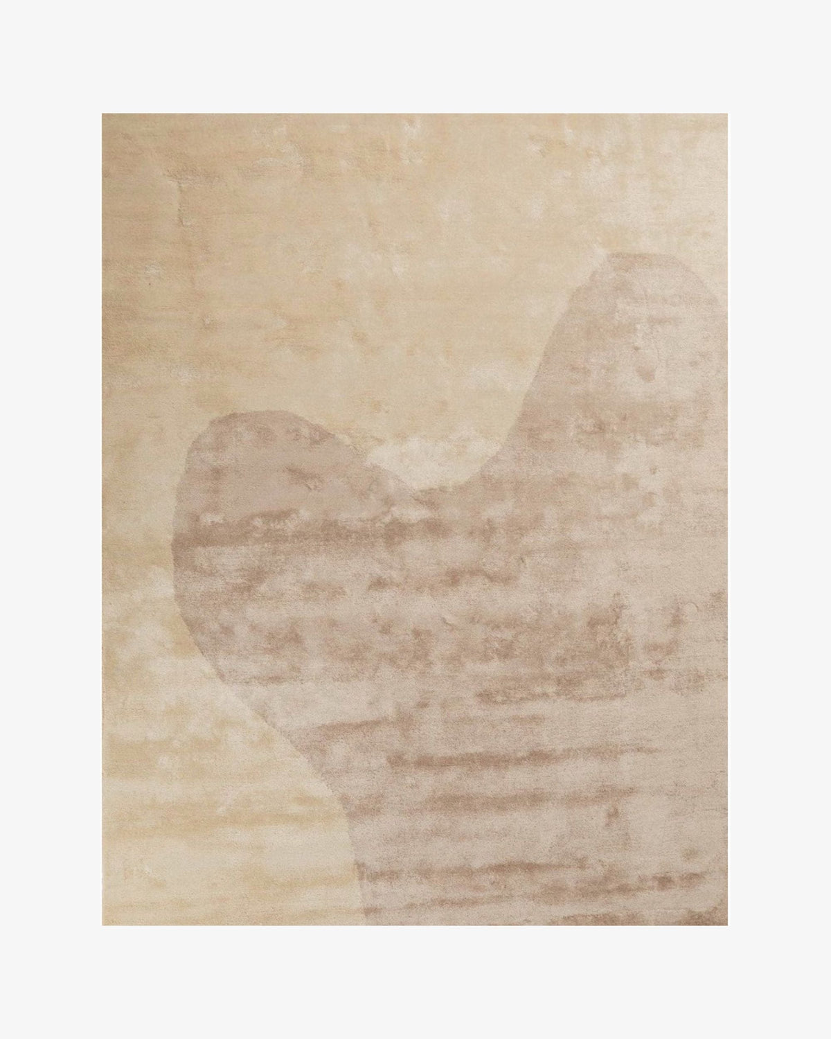 Nasai Silk Rug in pastel clay, swatch