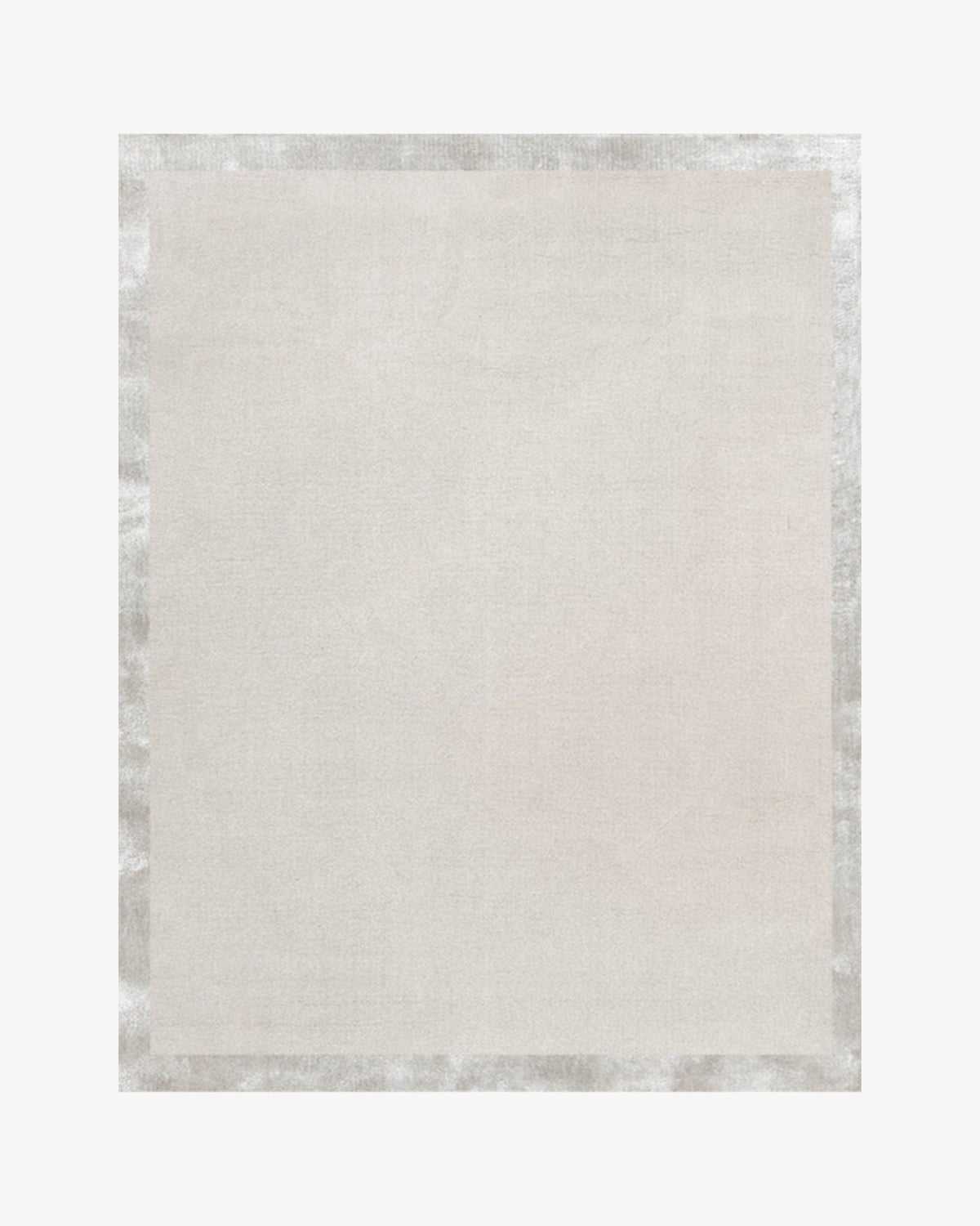 Fragment Wool & Silk Rug in white smoke, swatch