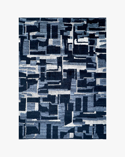 Stratum Knotted Rug / Abyss / Swatch