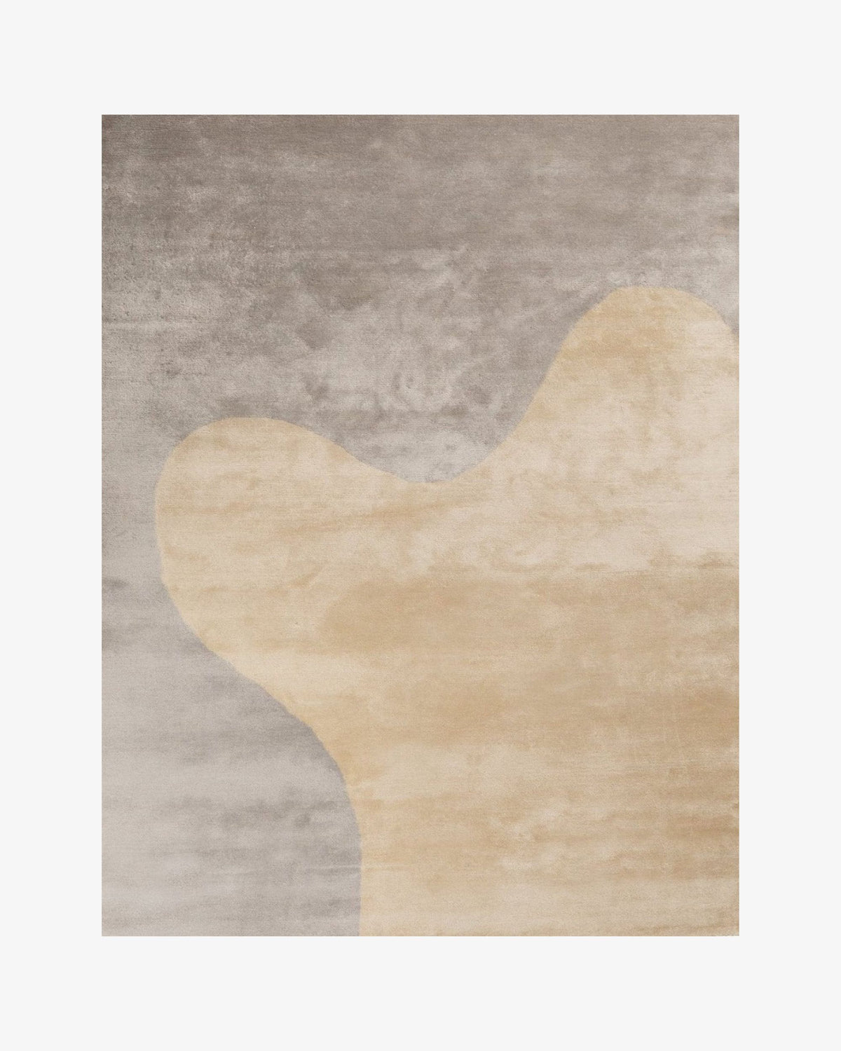 Nasai Silk Rug - Pale grey