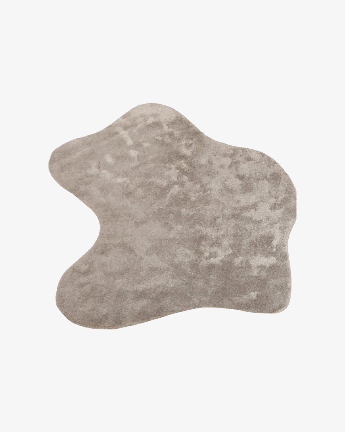 Abstract Silk Rug / Cloud Gray