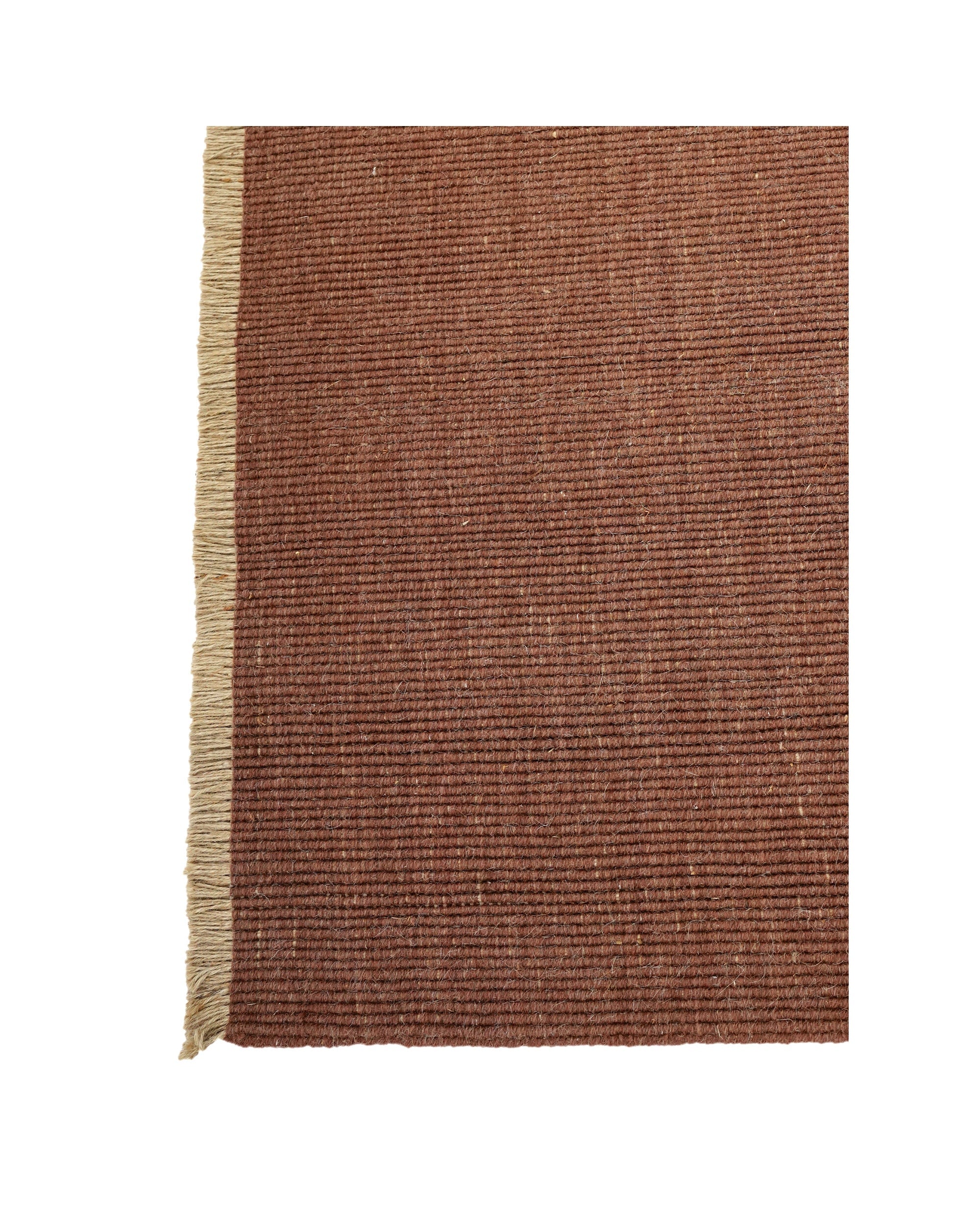 Cabra Wool & Jute Rug / Rust by Rugberry, handwoven New Zealand wool and jute, view 2