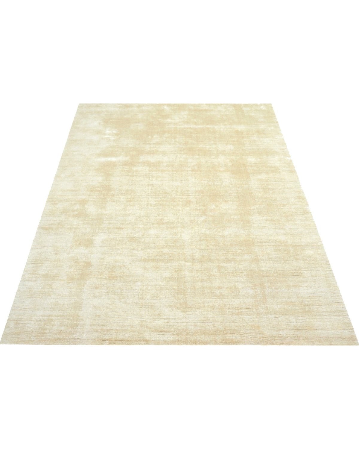 Nuva Silk Rug / Beige by Rugberry, handloom silk, view 2