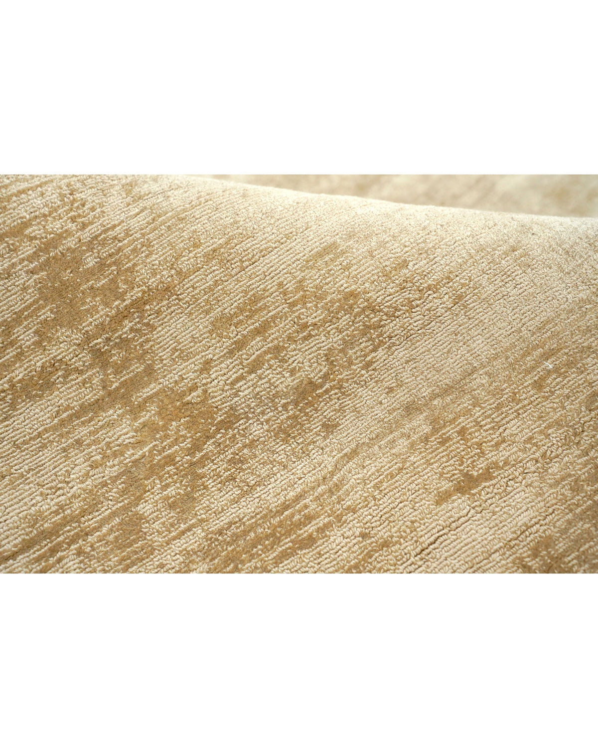 Nuva Silk Rug / Camel by Rugberry, handloom silk, view 5