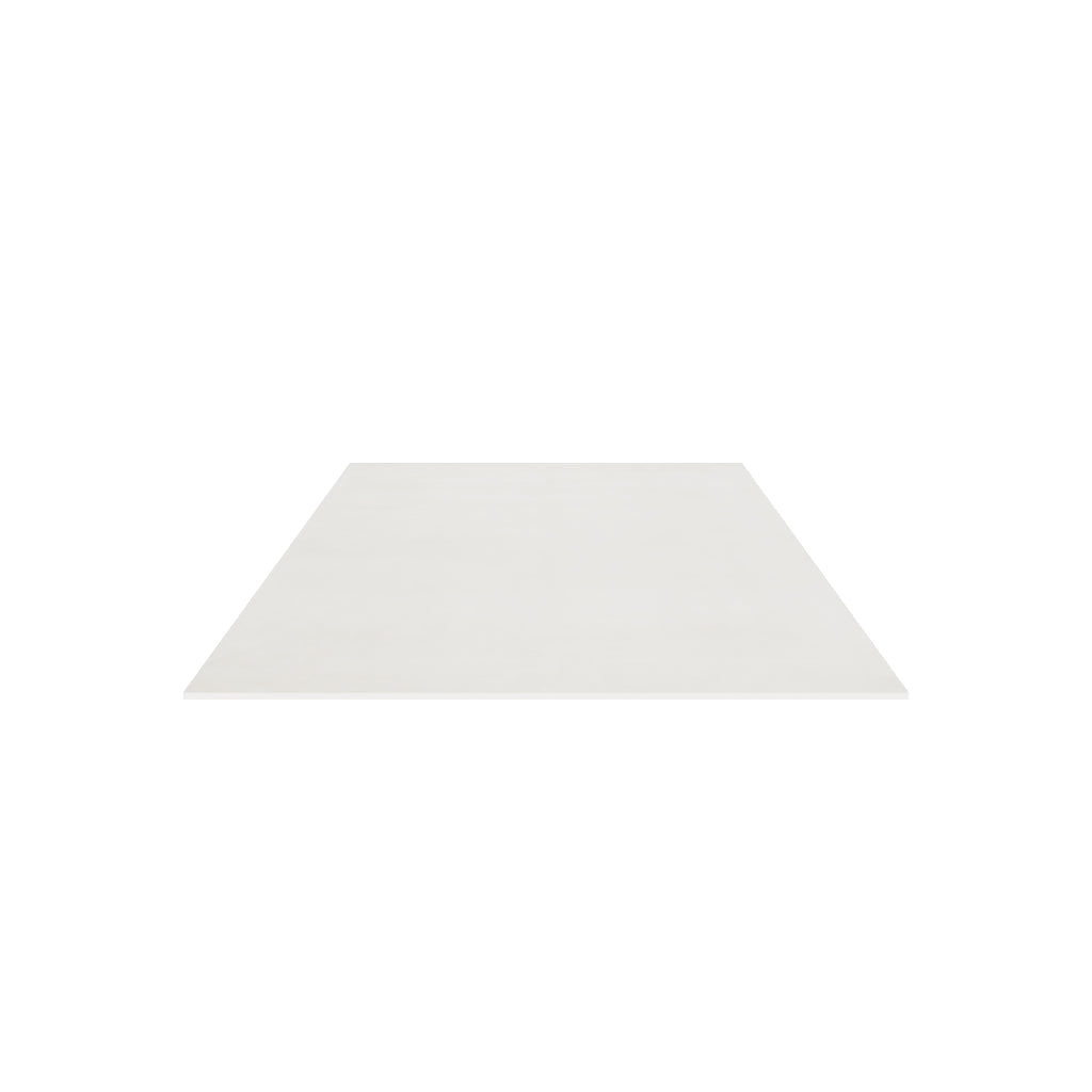 Plush Wool Rug / Ivory, 3D model at true size (5x8 ft)