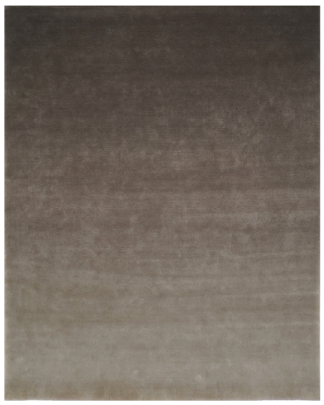 Hand-tufted taupe ombré rug featuring smooth color transitions from light to earthy tones, ideal for cozy, modern interiors.